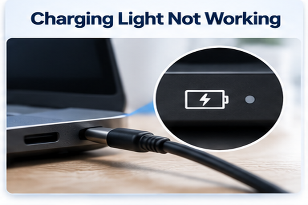 Charging light not working