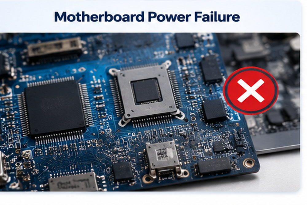 Motherboard power failure